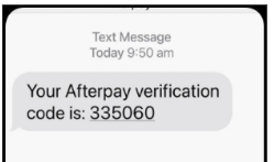 I received an unexpected text from Afterpay? – Afterpay